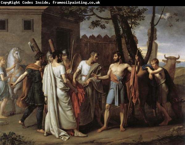 Juan Antonio Ribera Y Fernandez Cincinnatus Leaving the Plough to Bring Law to Rome
